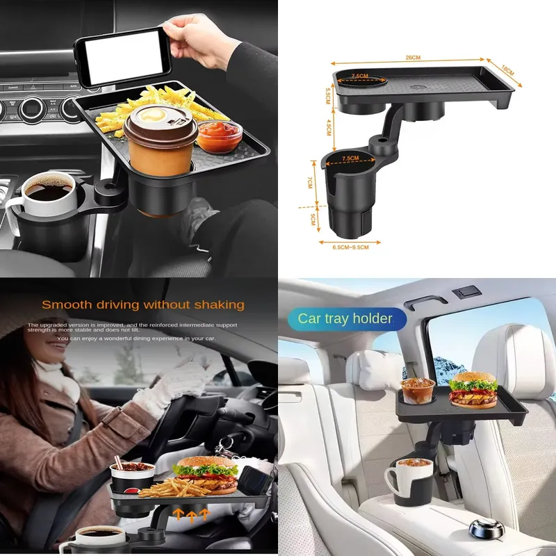 Snacks Food Usa - Pembatas Cangkir Mobil Multifungsi dengan Meja