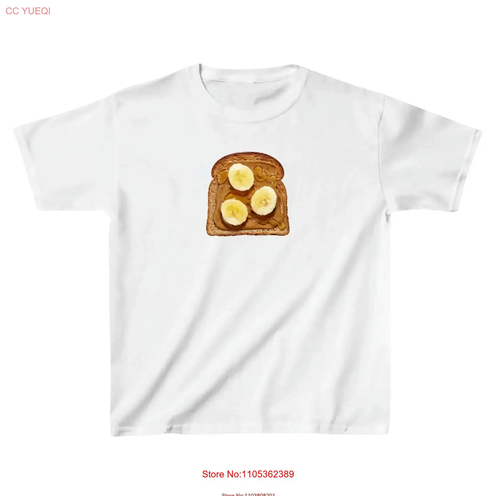 Peanut Butter Snack - Kaos Bayi Motif Pisang dan Selai