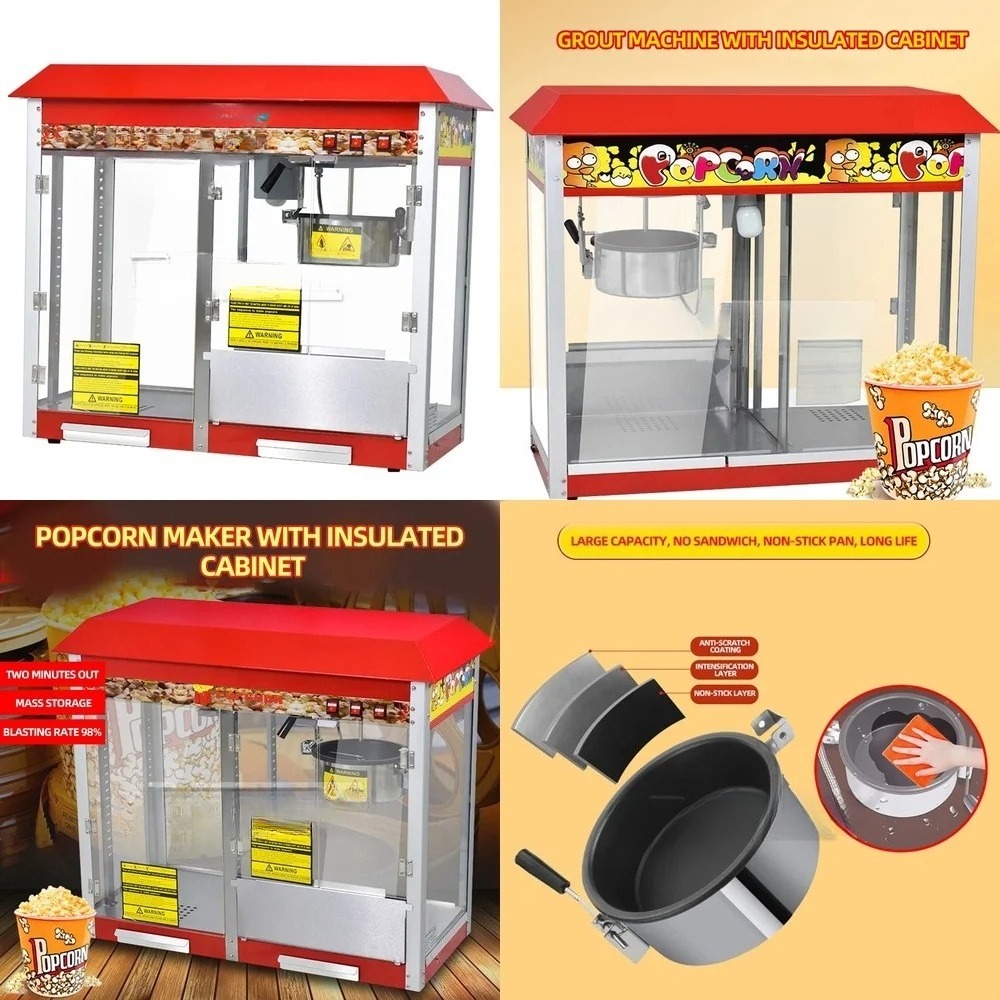 Food Processor Snacks - Mesin Popcorn Komersial untuk Pembuatan Popcorn