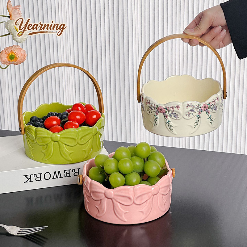 Keranjang Buah Keramik Gagang  - Snacks Food Gift Baskets ulasan dan harga