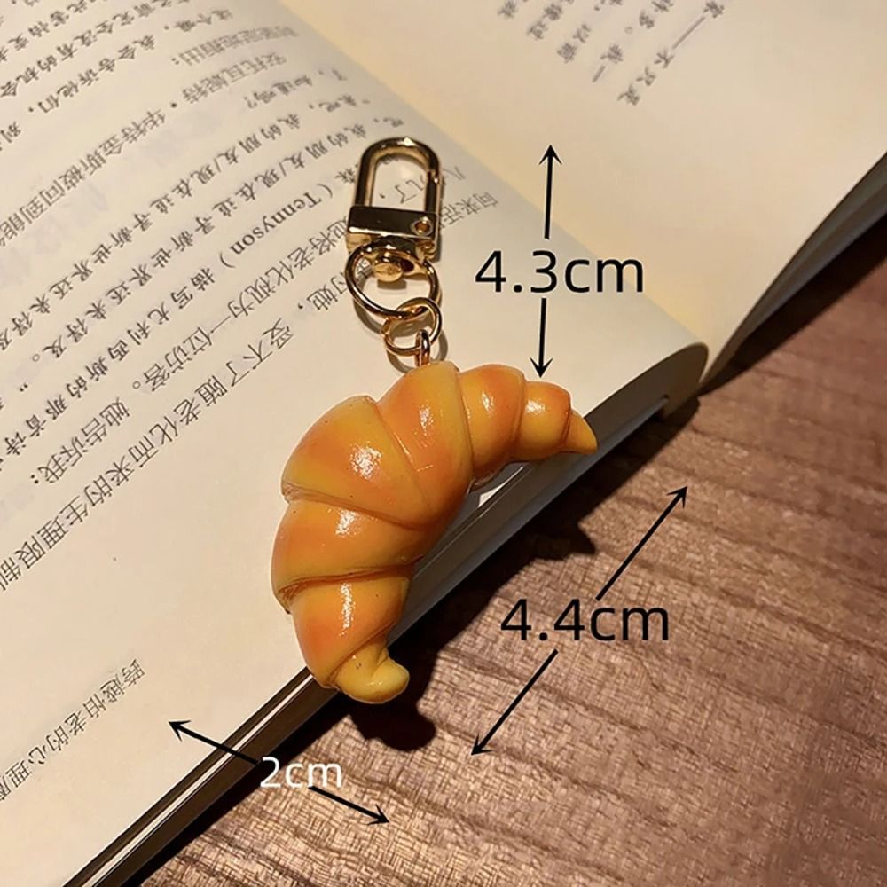 Lucu gantungan kunci Croissant - Food Zinc ulasan dan harga