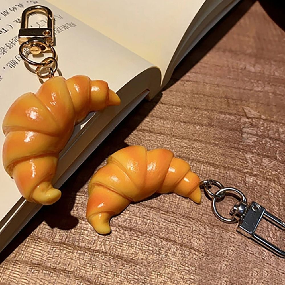 Lucu gantungan kunci Croissant - Food Zinc ulasan dan harga