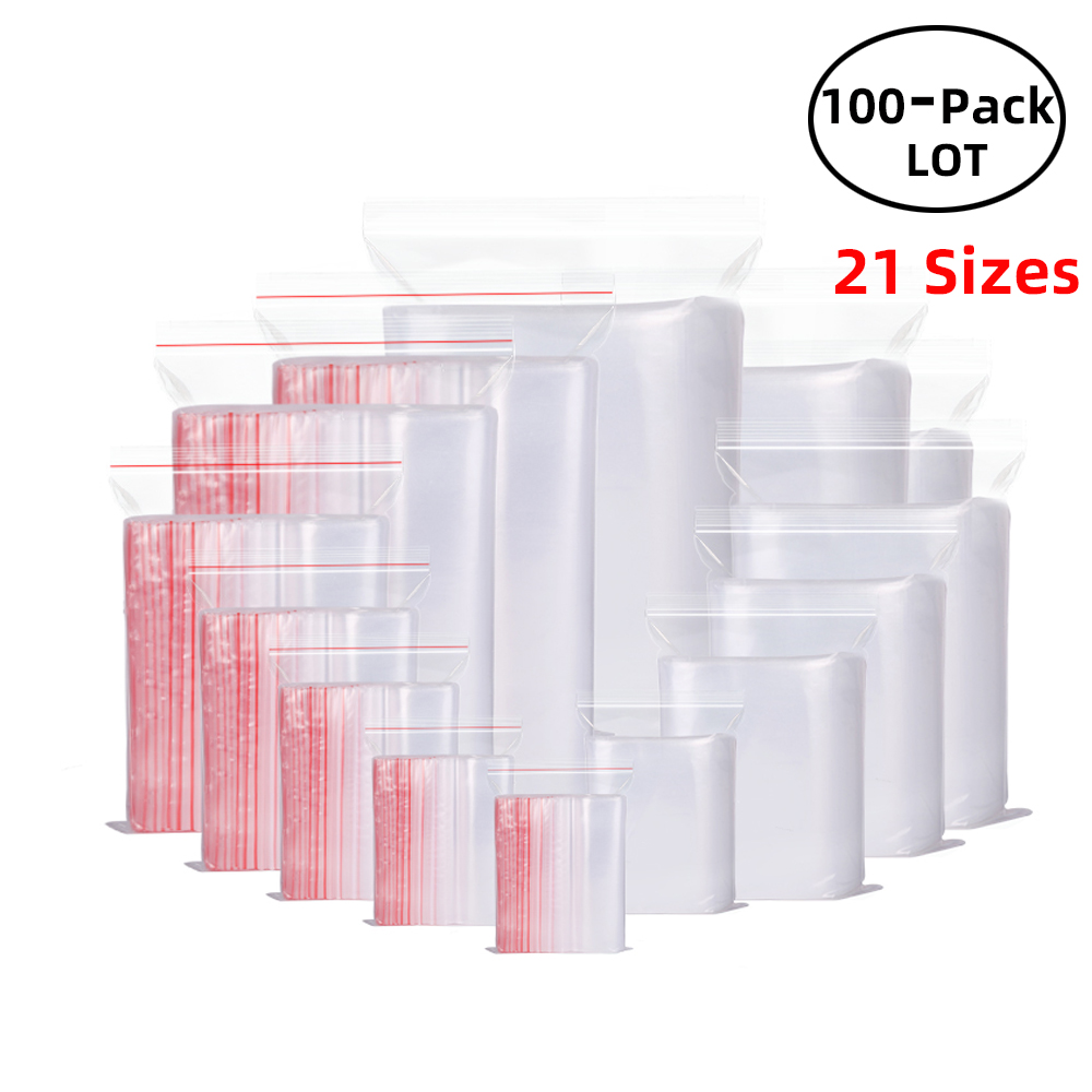 100 Buah/Pak Tas Kunci Zip Dap - Food Z ulasan dan harga