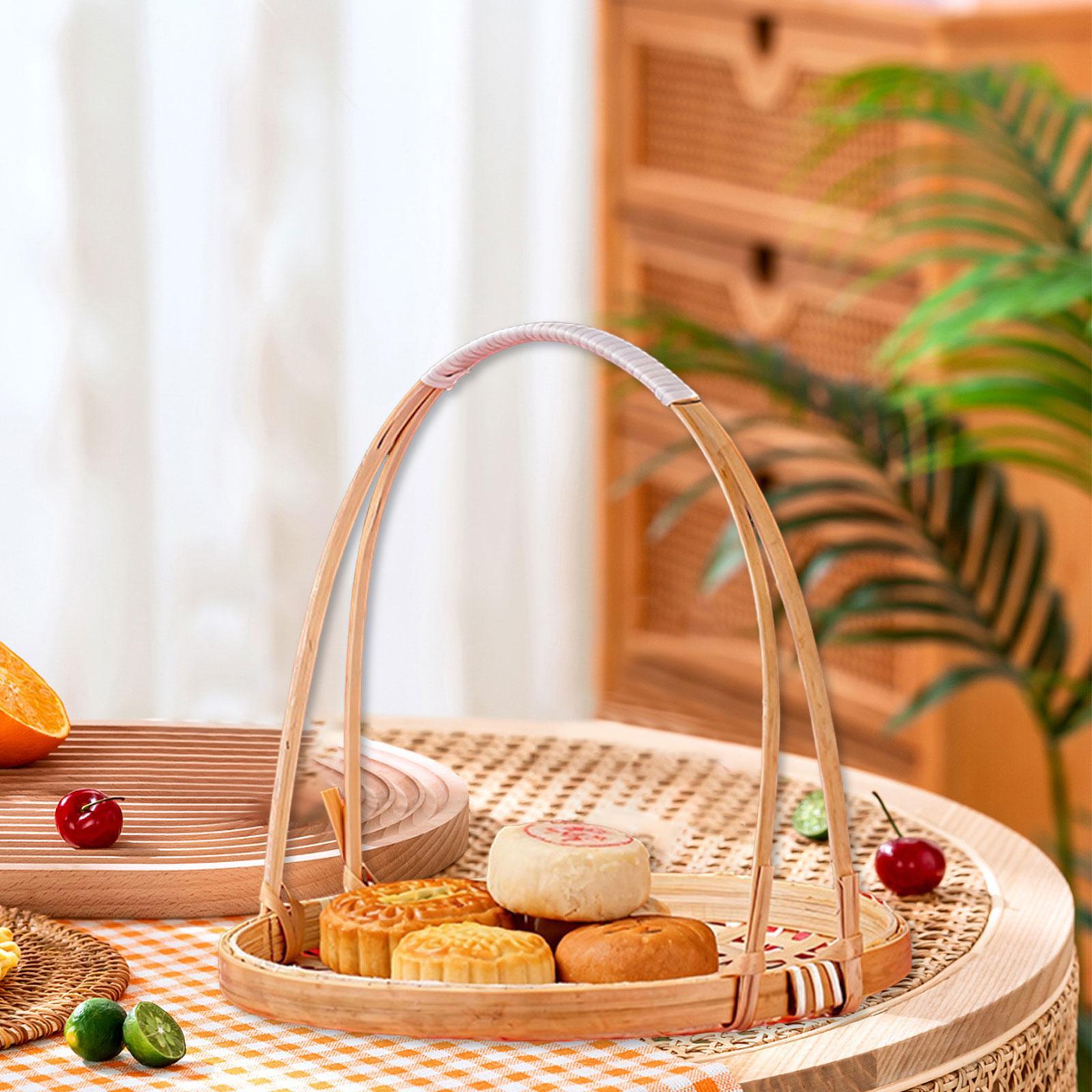 Nampan Keranjang Anyaman Bambu - Snacks Food Gift Baskets ulasan dan harga