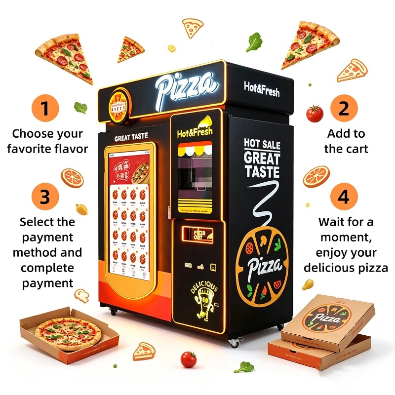 Kabinet Penjual Pizza Siap Saj - Food Snacks Corner ulasan dan harga